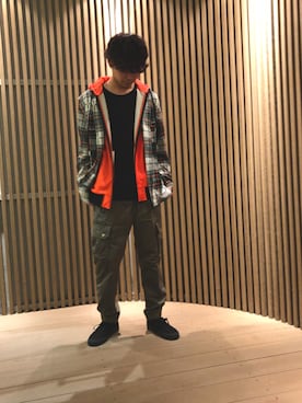 「diesel福岡」｜「アイテム（ジャケット/アウター）」を使った、aose shimoideさん（メンズ・170cm）の夏コーディネート