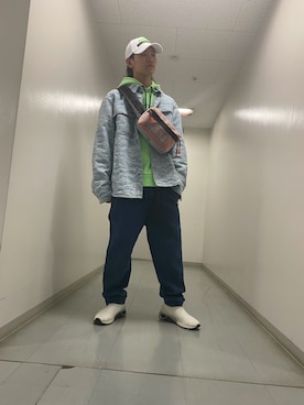 「DIESEL（ディーゼル）のアイテム（シャツ/ブラウス）」を使った、aose shimoideさん（メンズ・170cm）の春コーディネート