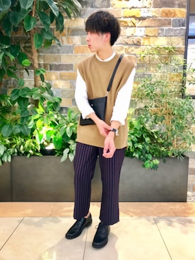 「RAGEBLUE（レイジブルー）のアイテム（腕時計）」を使った、けんてぃーさん（メンズ・170cm）の秋コーディネート