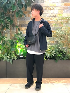 「RAGEBLUE（レイジブルー）のアイテム（ローファー）」を使った、けんてぃーさん（メンズ・170cm）の冬コーディネート