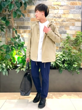 「RAGEBLUE（レイジブルー）のアイテム（トートバッグ）」を使った、けんてぃーさん（メンズ・170cm）の春コーディネート