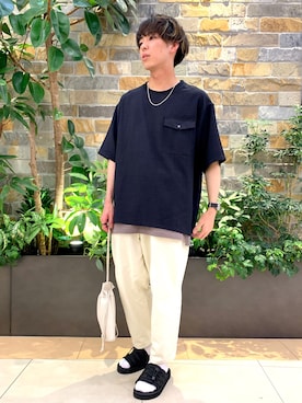 「RAGEBLUE（レイジブルー）のシリコンテンジクロングタンク/873711（タンクトップ）」を使った、けんてぃーさん（メンズ・170cm）の春コーディネート