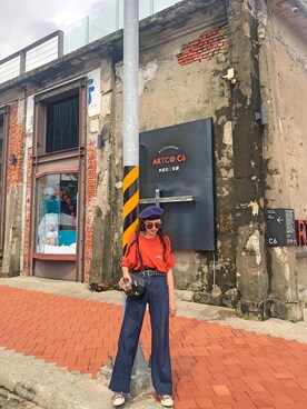 「Mania（マニア）のアイテム」を使った、tingさん（レディース・173cm）の夏コーディネート