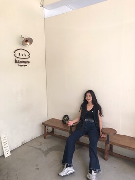 「Mania（マニア）のアイテム」を使った、tingさん（レディース・173cm）の夏コーディネート