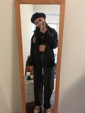 「OVERKILL inc.（オーバーキル）のアイテム」を使った、tingさん（レディース・172cm）の冬コーディネート