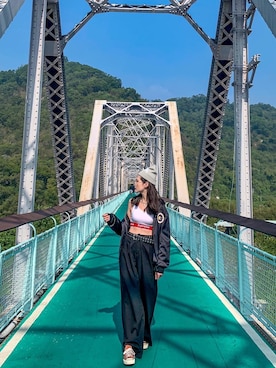 「OVERKILL inc.（オーバーキル）のアイテム」を使った、tingさん（レディース・172cm）の冬コーディネート