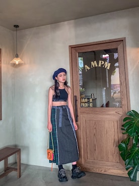 「SMGのアイテム」を使った、tingさん（レディース・171cm）の夏コーディネート