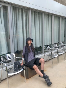 「Mania（マニア）のアイテム」を使った、tingさん（レディース・171cm）の秋コーディネート