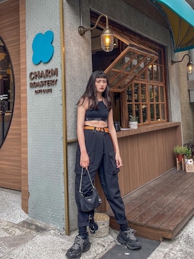 「OVERKILL inc.（オーバーキル）のアイテム」を使った、tingさん（レディース・171cm）の春コーディネート