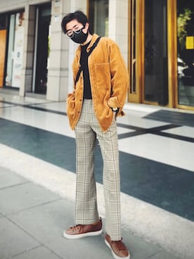 「アイテム（その他シューズ）」を使った、Casperさん（メンズ・173cm）の冬コーディネート