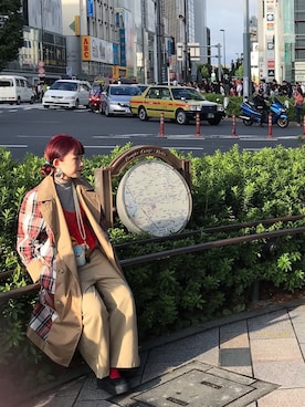 「JW Anderson（ジェイダブリューアンダーソン）のアイテム（ジャケット/アウター）」を使った、CMSHEKさん（レディース・156cm）の秋コーディネート