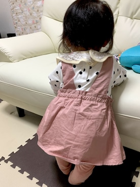 「9ヶ月」｜「アイテム（パンツ）」を使った、meiさん（キッズ・80cm）の春コーディネート
