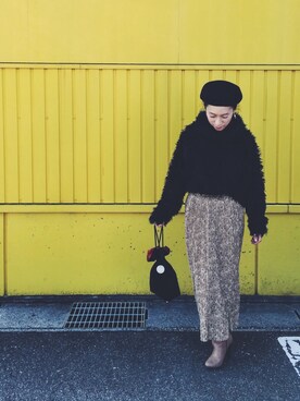 「アイテム（ピアス（両耳用））」を使った、SAYAKAさん（レディース・147cm・30代）の冬コーディネート