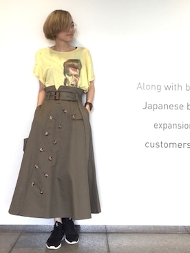 「Ameri（アメリ）のアイテム」を使った、Shizuka Natoriさん（レディース・165cm）の夏コーディネート