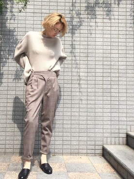 「STUDIOUS SELECT（ステュディオスセレクト）のアイテム」を使った、Shizuka Natoriさん（レディース・165cm）の夏コーディネート