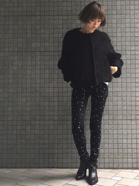 「NINE（ナイン）のアイテム（その他アウター）」を使った、Shizuka Natoriさん（レディース・165cm）の秋コーディネート