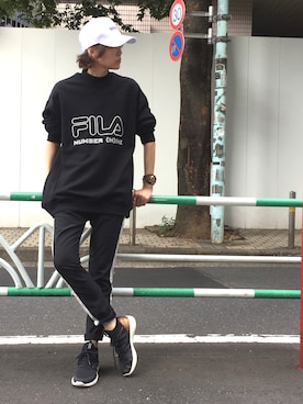 「NUMBER (N)INE（ナンバーナイン）のアイテム」を使った、Shizuka Natoriさん（レディース・165cm）の秋コーディネート