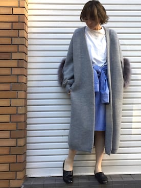 「STUDIOUS SELECT（ステュディオスセレクト）のアイテム」を使った、Shizuka Natoriさん（レディース・165cm）の秋コーディネート