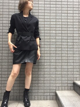 「NINE（ナイン）のアイテム（ジャケット/アウター）」を使った、Shizuka Natoriさん（レディース・165cm）の秋コーディネート