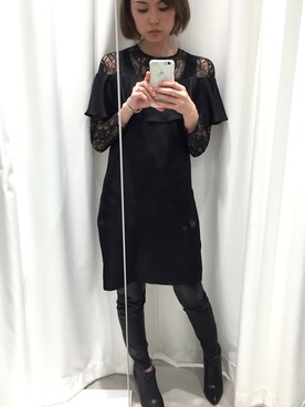 「STUDIOUS SELECT(STUDIOUS SELECT)」｜「アイテム（ワンピース/ドレス）」を使った、Shizuka Natoriさん（レディース・165cm）の秋コーディネート