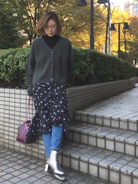 「STUDIOUS SELECT(STUDIOUS SELECT)」｜「アイテム（ワンピース/ドレス）」を使った、Shizuka Natoriさん（レディース・165cm）の秋コーディネート
