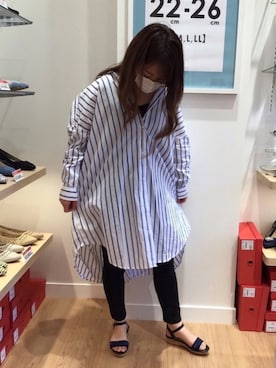 「オリエンタルトラフィック」｜「アイテム（シャツワンピース）」を使った、ORiental TRaffic仙台港店さん（レディース・154cm）の春コーディネート