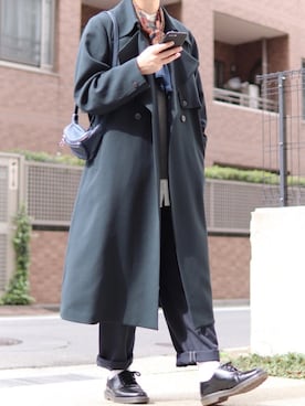 「Dr. Martens（ドクターマーチン）の［UNISEX/ユニセックス］Dr.Martens ドクターマーチン 3EYE GIBSON 1461 MONO 3ホール ギブソン シューズ（ドレスシューズ）」を使った、コウさん（メンズ・171cm）の春コーディネート