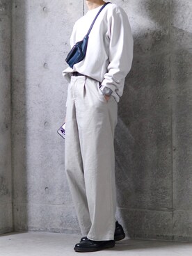 「Dr. Martens（ドクターマーチン）の［UNISEX/ユニセックス］Dr.Martens ドクターマーチン 3EYE GIBSON 1461 MONO 3ホール ギブソン シューズ（ドレスシューズ）」を使った、コウさん（メンズ・171cm）の秋コーディネート