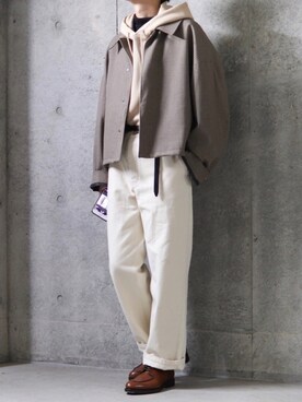 「やっぱりストリートが好き」｜「アイテム（ステンカラーコート）」を使った、コウさん（メンズ・171cm）の秋コーディネート