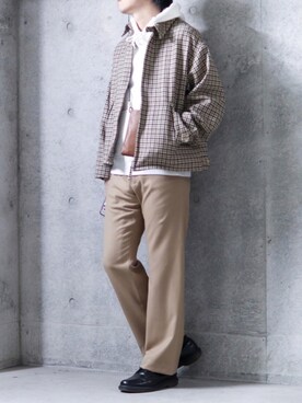 「STUDIOUS（ステュディオス）のアイテム（パーカー）」を使った、コウさん（メンズ・171cm）の春コーディネート