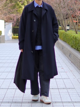 「YSTRDY's TMRRW（イエスタデイズトゥモロー）のアイテム（パンツ）」を使った、コウさん（メンズ・171cm）の冬コーディネート