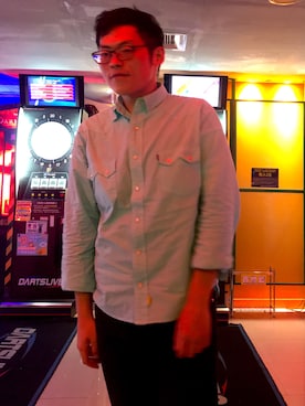 「Levi’s MADE＆CRAFTED（リーバイスメードアンドクラフテッド）のアイテム」を使った、Axさん（メンズ・177cm）の夏コーディネート