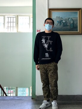 「Ralph Lauren」｜「アイテム（スウェット）」を使った、Axさん（メンズ・177cm）の春コーディネート