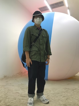 「asos」｜「アイテム（ミリタリージャケット）」を使った、Axさん（メンズ・177cm）の秋コーディネート