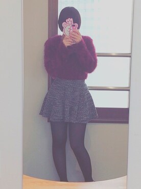 「bliss（ブリス）のアイテム」を使った、ももはなさん（レディース・153cm）の冬コーディネート