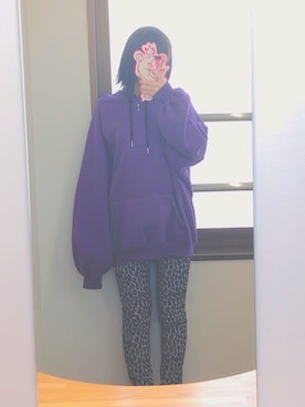 「SpRay PREMIUM（スプレイプレミアム）のアイテム（パーカー）」を使った、ももはなさん（レディース・153cm）の秋コーディネート