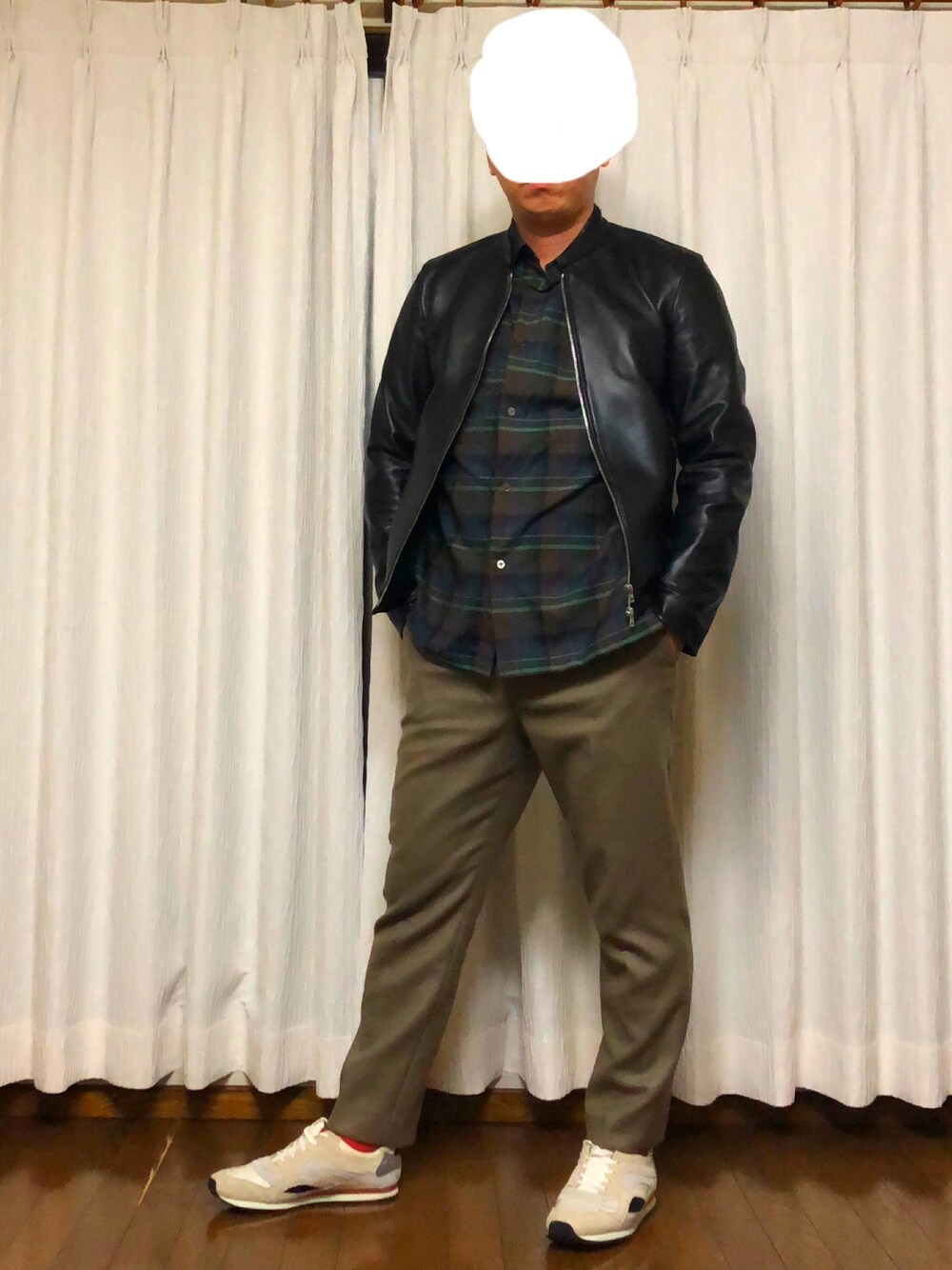 「AURALEEの＜AURALEE（オーラリー）＞ WOOL CHK SHT（シャツ/ブラウス、ブラウン系）」を使った、カーボンさん（メンズ・173cm）の冬コーディネートの1枚目の写真
