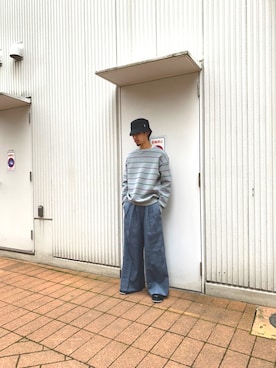 「コロナに負けない」｜「アイテム（スラックス）」を使った、よねさん（メンズ・176cm）の春コーディネート