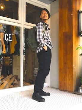 「F/CE. （エフシーイー）のアイテム」を使った、makoto takahashiさん（メンズ・172cm）の春コーディネート