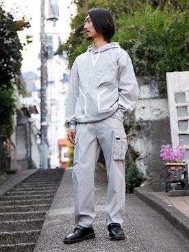 「F/CE. （エフシーイー）のアイテム」を使った、makoto takahashiさん（メンズ・172cm）の春コーディネート