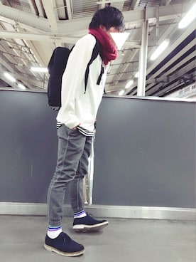 「SCANNER（スキャナー）のアイテム」を使った、けんゆーさん（メンズ・178cm）の冬コーディネート