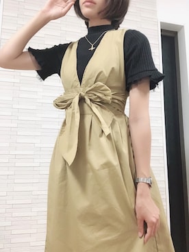 「Discoat」｜「アイテム（腕時計）」を使った、yumitasu.さん（レディース・164cm）の秋コーディネート