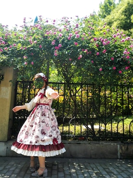 「VINTAGE（ヴィンテージ）のアイテム（ヘアバンド）」を使った、今日暮町さん（レディース・162cm）の夏コーディネート