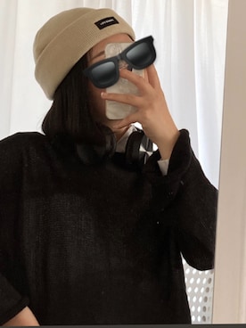「FEKETE（フェケテ）のアイテム（帽子）」を使った、blberiさん（レディース・165cm）の春コーディネート