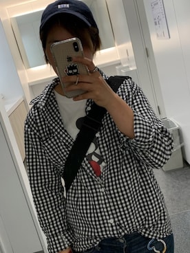 「Lee（リー）の【Lee】 LOW CAP COTTON TWILL/【リー】 ロウ キャップ コットン ツイル オーバーライド（キャップ、ブルー系）」を使った、ゆめなりさん（メンズ・161cm）の春コーディネート