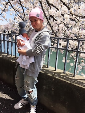 「Sauce （-）のアイテム」を使った、Yu-shin045さん（メンズ・165cm）の春コーディネート