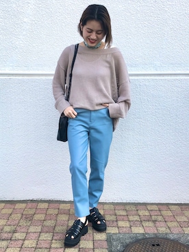 「JEANASIS（ジーナシス）のアイテム（財布/小物）」を使った、チーさん（レディース・161cm）の春コーディネート