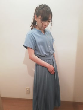 「ketty（ケティ）のアイテム（ワンピース）」を使った、みかんさん（レディース・159cm）の夏コーディネート