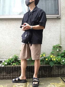 「MUJI」｜「アイテム（アクセサリー）」を使った、ゆうたさん（メンズ・163cm）の夏コーディネート