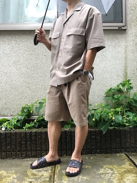「MUJI」｜「アイテム（アクセサリー）」を使った、ゆうたさん（メンズ・163cm）の夏コーディネート